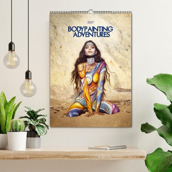 Produktbild: Bodypainting Adventures - Farbe auf nackter Haut (Wandkalender 2027 DIN A2 hoch), CALVENDO Monatskalender