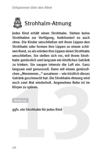Produktbild: Die 50 besten Spiele zum Durchatmen und Entspannen für 6- bis 10-Jährige