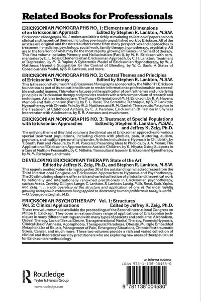 Produktbild: Research Comparisons And Medical Applications Of Ericksonian Techniques