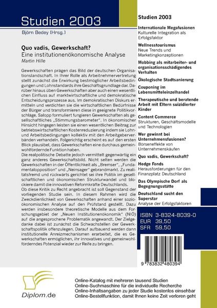Produktbild: Quo vadis, Gewerkschaft?