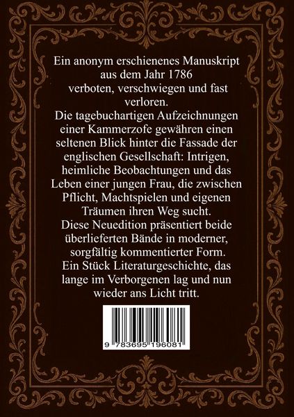 Produktbild: Das verbotene Tagebuch einer Kammerzofe - England 1786