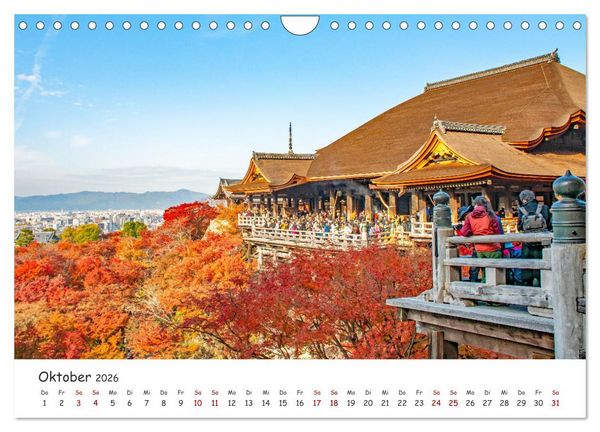 Produktbild: Unterwegs in Japan (Wandkalender 2026 DIN A4 quer), CALVENDO Monatskalender