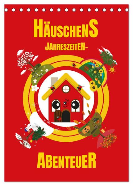 Produktbild: H&auml;uschens Jahreszeiten-Abenteuer (Tischkalender 2026 DIN A5 hoch), CALVENDO Monatskalender