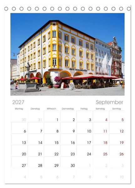 Produktbild: Tischplaner 2027 - Rosenheim - Die Stadt vor den Bergen (A5 Tischkalender zum Aufstellen) CALVENDO