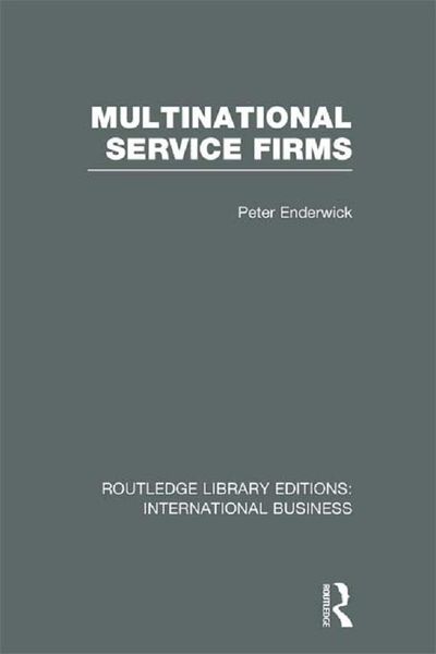 Produktbild: Multinational Service Firms (RLE International Business)