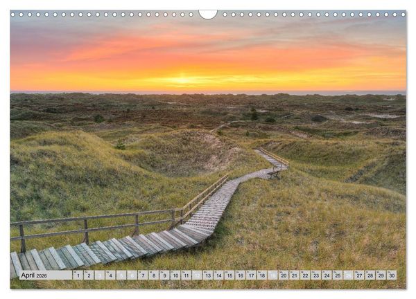 Produktbild: Wundersch&ouml;ne Nordsee - Faszinierende K&uuml;stenlandschaften (Wandkalender 2026 DIN A3 quer), CALVENDO Monatskalender