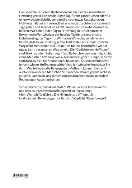 Produktbild: Gedichte der Hoffnung