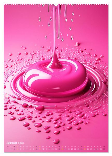 Produktbild: Splish! Splash! DROP ART (Wandkalender 2026 DIN A2 hoch), CALVENDO Monatskalender