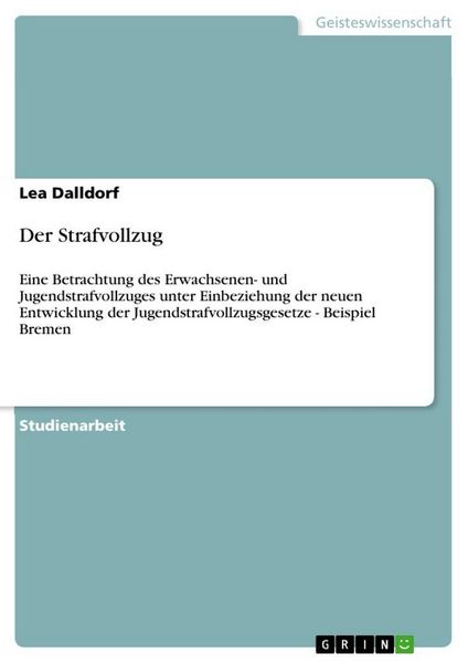 Produktbild: Der Strafvollzug