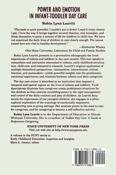 Produktbild: Power and Emotion in Infant-Toddler Day Care