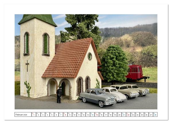 Produktbild: Architektur in Miniatur (Tischkalender 2026 DIN A5 quer), CALVENDO Monatskalender