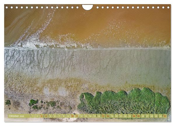 Produktbild: neunziggrad I photoart: das wattenmeer von oben (Wandkalender 2026 DIN A4 quer), CALVENDO Monatskalender