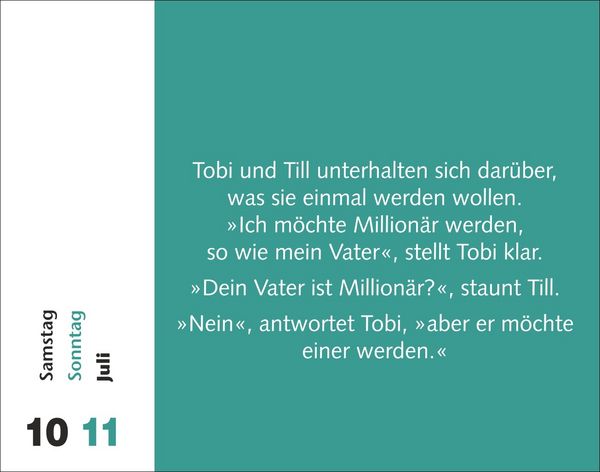 Produktbild: Witzirin Tagesabrei&szlig;kalender 2027 - Diese Packung enth&auml;lt: die lustigsten Witze f&uuml;r die t&auml;gliche Dosis Humor