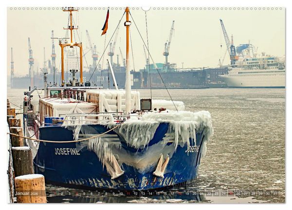 Produktbild: Hamburg Hafen (hochwertiger Premium Wandkalender 2026 DIN A2 quer), Kunstdruck in Hochglanz