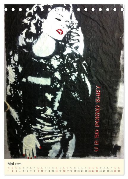 Produktbild: Famous Women in StreetArt (Tischkalender 2026 DIN A5 hoch), CALVENDO Monatskalender
