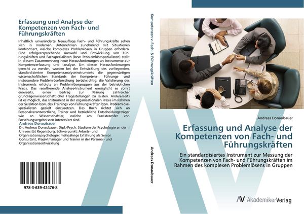 Produktbild: Erfassung und Analyse der Kompetenzen von Fach- und F&uuml;hrungskr&auml;ften