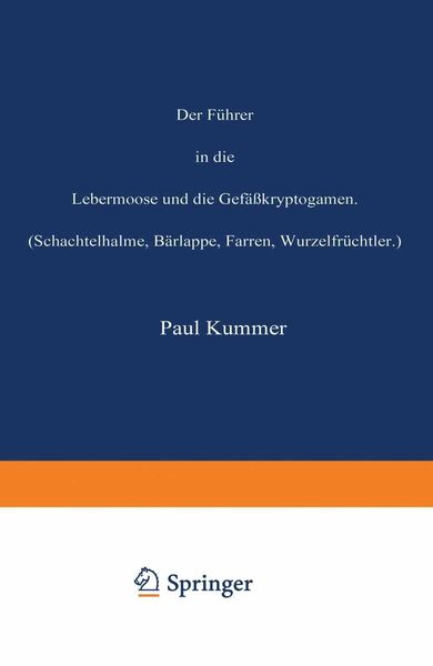 Produktbild: Der F&uuml;hrer in die Lebermoose und die Gef&auml;&szlig;kryptogamen