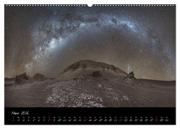 Produktbild: Faszination Milchstra&szlig;e - eine Reise zu den Nachtlandschaften unserer Erde (Wandkalender 2026 DIN A2 quer), CALVENDO Monatskalender