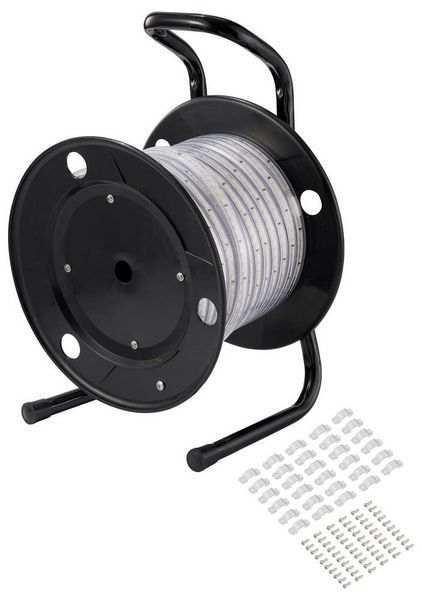 Produktbild: Sygonix SY-6700426 LED-Streifen mit Stecker 230 V/AC 25m Kaltwei&szlig; 1St.