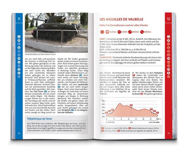 Produktbild: KOMPASS Wanderf&uuml;hrer C&ocirc;te d'Azur, Die sch&ouml;nsten K&uuml;sten- und Bergwanderungen, 50 Touren