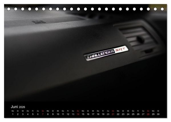 Produktbild: Dodge Challenger SRT8 (Tischkalender 2026 DIN A5 quer), CALVENDO Monatskalender