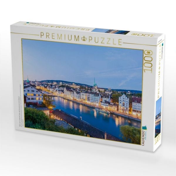 Produktbild: CALVENDO Puzzle Blick vom Lindenhof &uuml;ber die Limmat zum Limmatquai | 1000 Teile Lege-Gr&ouml;&szlig;e 64x48cm Foto-Puzzle f&uuml;r gl&uuml;ckliche Stunden