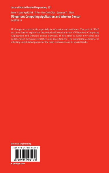 Produktbild: Ubiquitous Computing Application and Wireless Sensor
