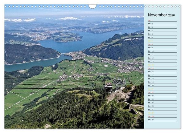 Produktbild: Gr&uuml;ezi . Landschaften in der Schweiz Planer (Wandkalender 2026 DIN A3 quer), CALVENDO Monatskalender