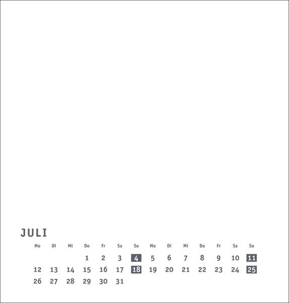 Produktbild: Premium-Bastelkalender wei&szlig; mittel 2027