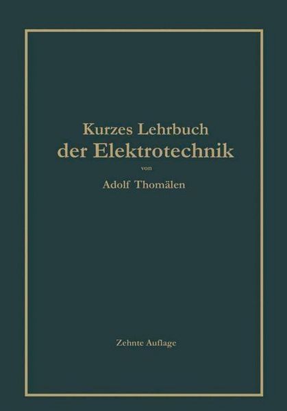 Produktbild: Kurzes Lehrbuch der Elektrotechnik