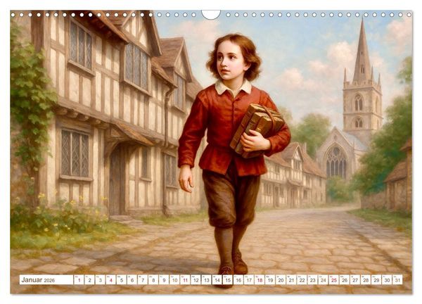 Produktbild: William Shakespeare (Wandkalender 2026 DIN A3 quer), CALVENDO Monatskalender