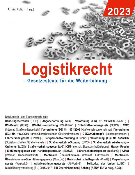 Produktbild: Logistikrecht 2023