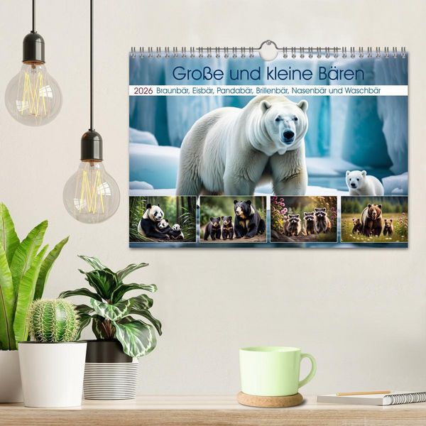 Produktbild: Gro&szlig;e und kleine B&auml;ren (Wandkalender 2026 DIN A4 quer), CALVENDO Monatskalender