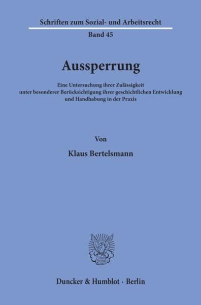 Aussperrung.