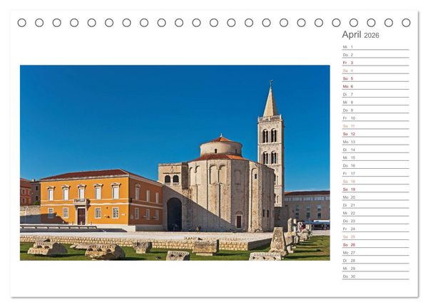 Produktbild: Kroatien, Terminplaner (Tischkalender 2026 DIN A5 quer), CALVENDO Monatskalender