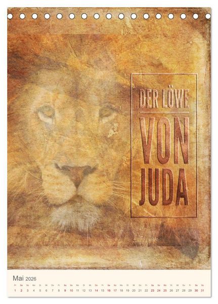 Produktbild: Namen von Jesus (Tischkalender 2026 DIN A5 hoch), CALVENDO Monatskalender