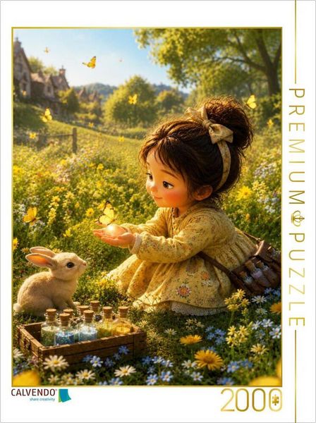 CALVENDO Puzzle Goldene Flügel | 2000 Teile Lege-Größe 90 × 67 cm Foto-Puzzle für glückliche Stunden
