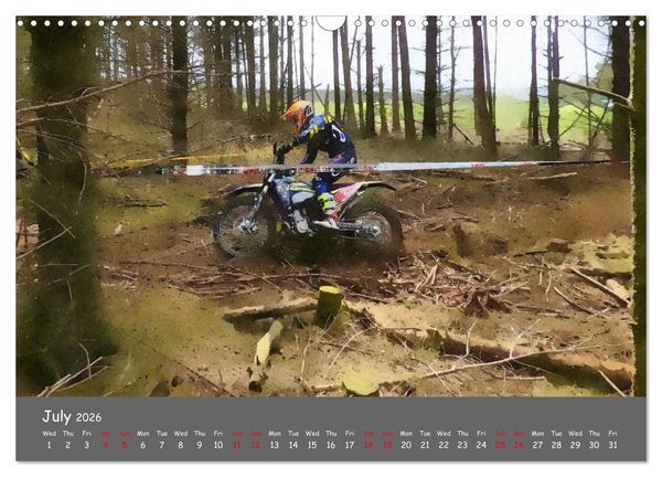 Produktbild: Enduro Racing (Wall Calendar 2026 DIN A3 landscape), CALVENDO 12 Month Wall Calendar