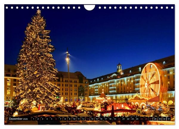 Produktbild: Dresden - Wundersch&ouml;nes Elbflorenz (Wandkalender 2026 DIN A4 quer), CALVENDO Monatskalender