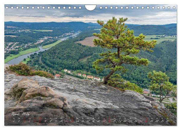 Produktbild: Landschaften der S&auml;chsischen Schweiz (Wandkalender 2026 DIN A4 quer), CALVENDO Monatskalender