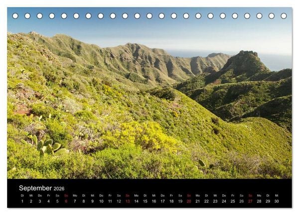 Produktbild: Teneriffa - Insel des ewigen Fr&uuml;hlings (Tischkalender 2026 DIN A5 quer), CALVENDO Monatskalender
