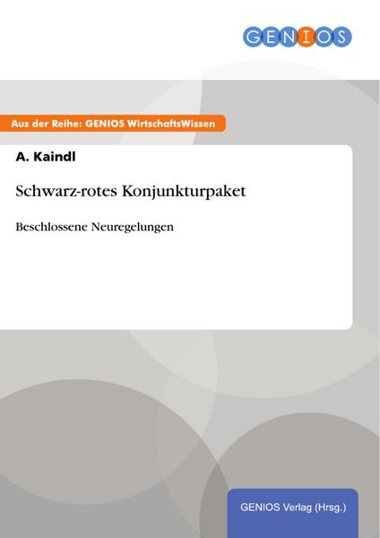 Produktbild: Schwarz-rotes Konjunkturpaket