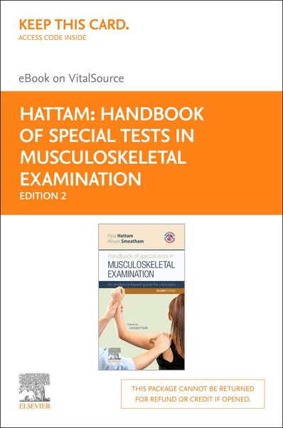Produktbild: Handbook of Special Tests in Musculoskeletal Examination E-Book