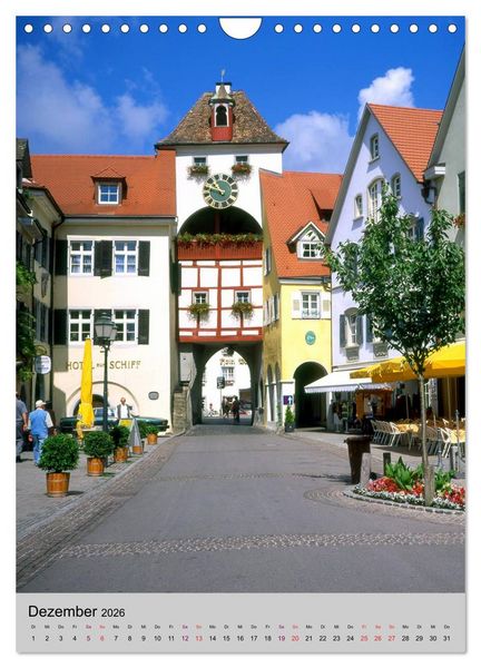 Produktbild: Der Bodensee mit seinen Sehensw&uuml;rdigkeiten (Wandkalender 2026 DIN A4 hoch), CALVENDO Monatskalender