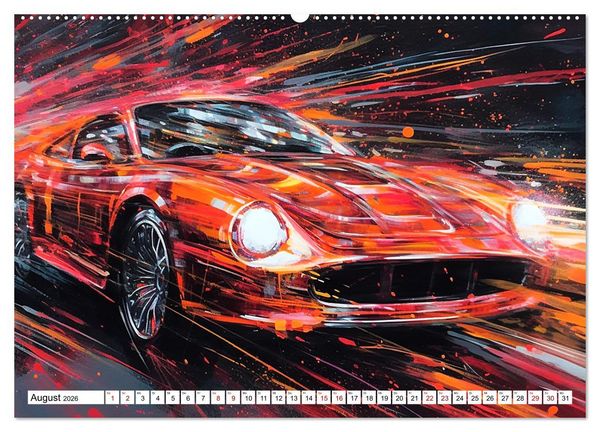 Produktbild: Neon Speed (Wandkalender 2026 DIN A2 quer), CALVENDO Monatskalender