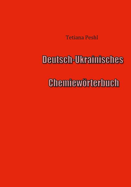 Produktbild: Deutsch-Ukrainisches Chemiew&ouml;rterbuch