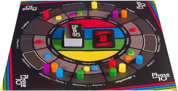 Produktbild: Mattel Games Phase 10 Strategy Brettspiel, Gesellschaftsspiel, Familienspiel