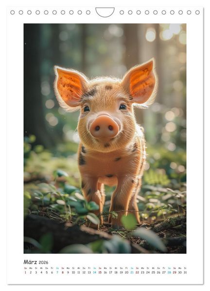 Produktbild: Schwein gehabt (Wandkalender 2026 DIN A4 hoch), CALVENDO Monatskalender