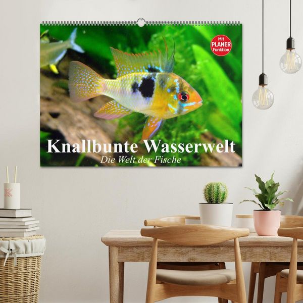 Produktbild: Knallbunte Wasserwelt. Die Welt der Fische (Wandkalender 2026 DIN A2 quer), CALVENDO Monatskalender