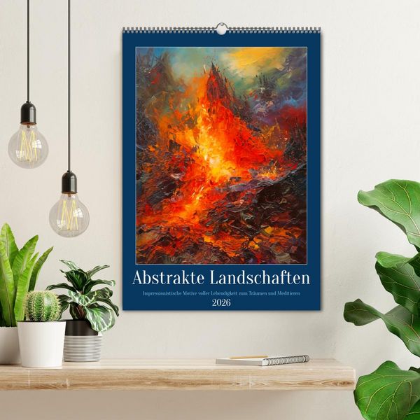 Produktbild: Abstrakte Landschaften (Wandkalender 2026 DIN A2 hoch), CALVENDO Monatskalender